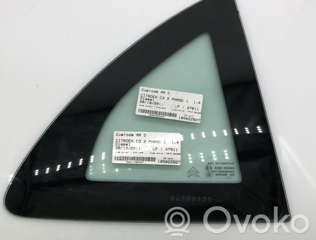 Citroen C3 Rear side window 