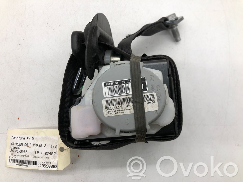 Citroen C4 II Cinturón delantero 