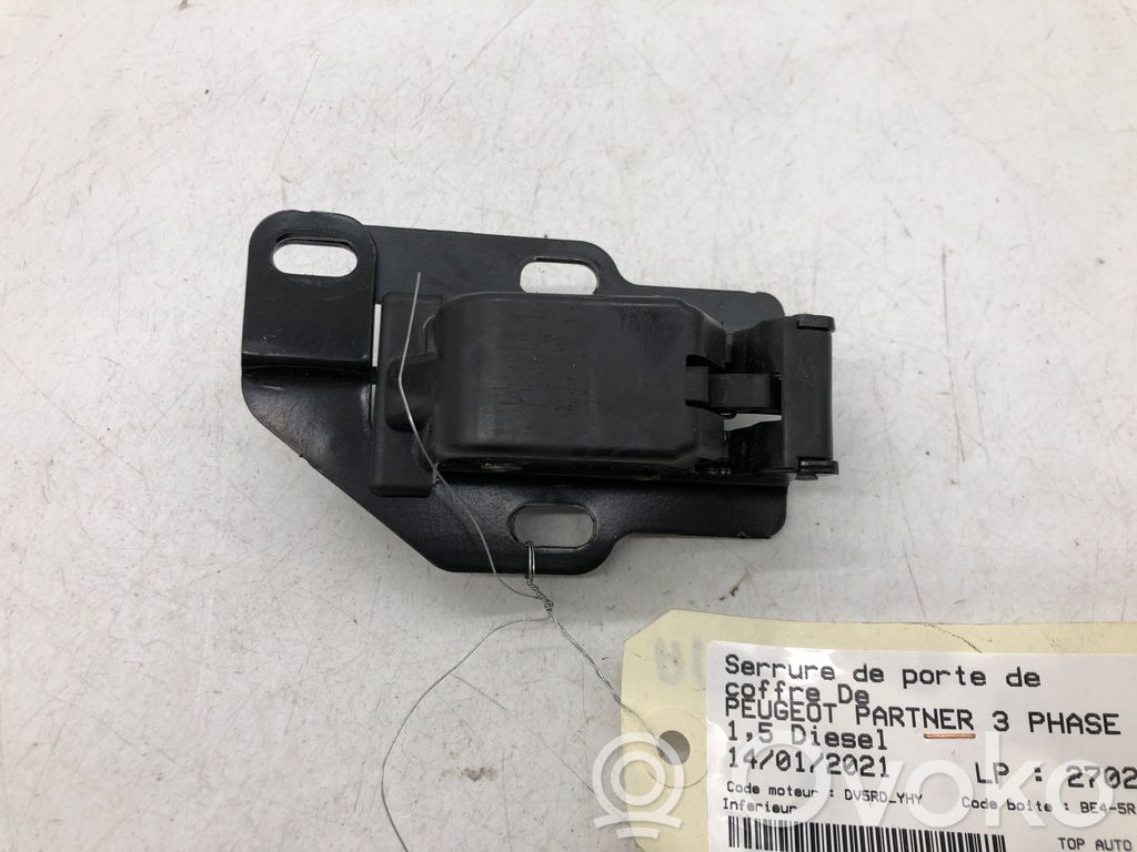 Peugeot Partner III Tailgate/trunk/boot lock/catch/latch 