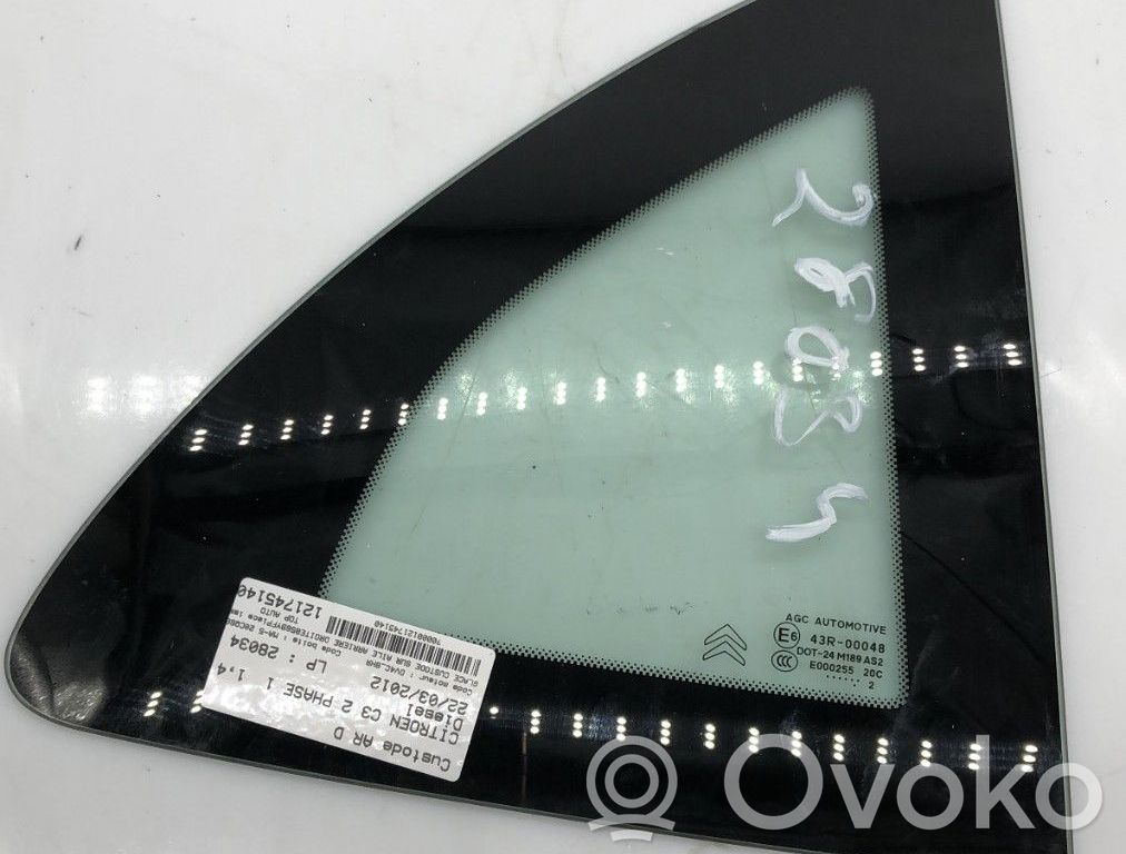 Citroen C3 Rear side window 