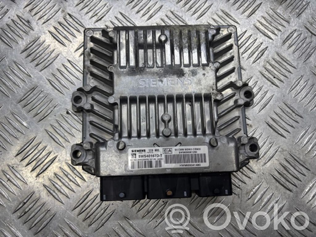 Engine control unit/module ECU   9656061280,5WS40167DT,9655041480