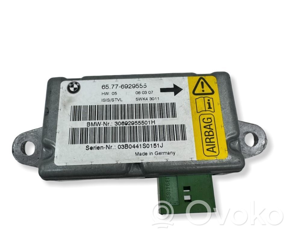 Sensor impacto/accidente para activar Airbag   6929555,30692955501H,5WK43011