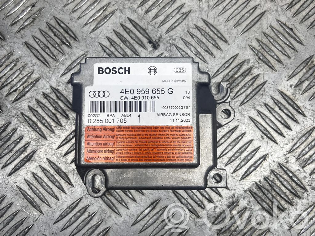 Airbag control unit/module   4E0959655G,4E0910655,0285001705
