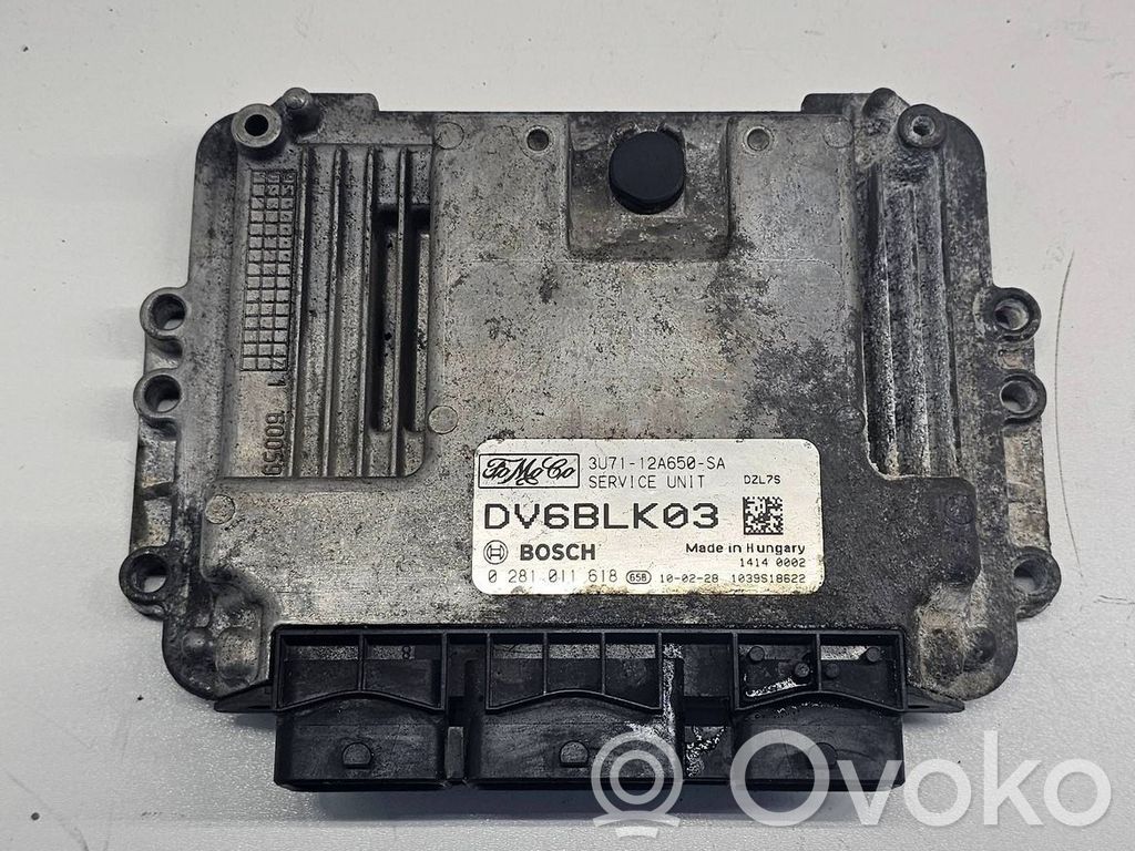 Engine control unit/module   3U7112A650SA,0281011618