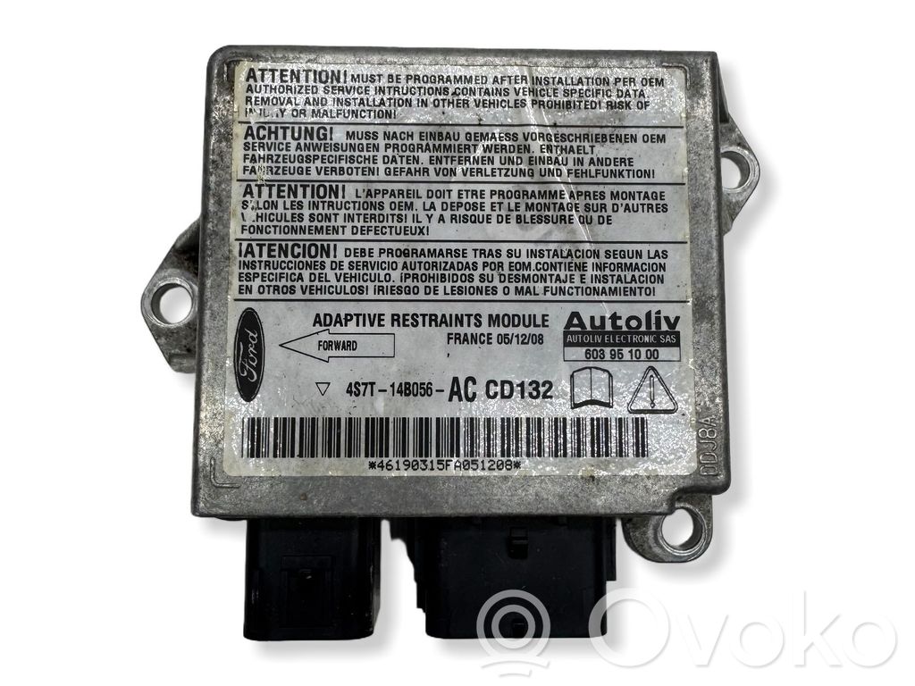 Sterownik / Moduł Airbag   4S7T14B056AC,46190315FA0