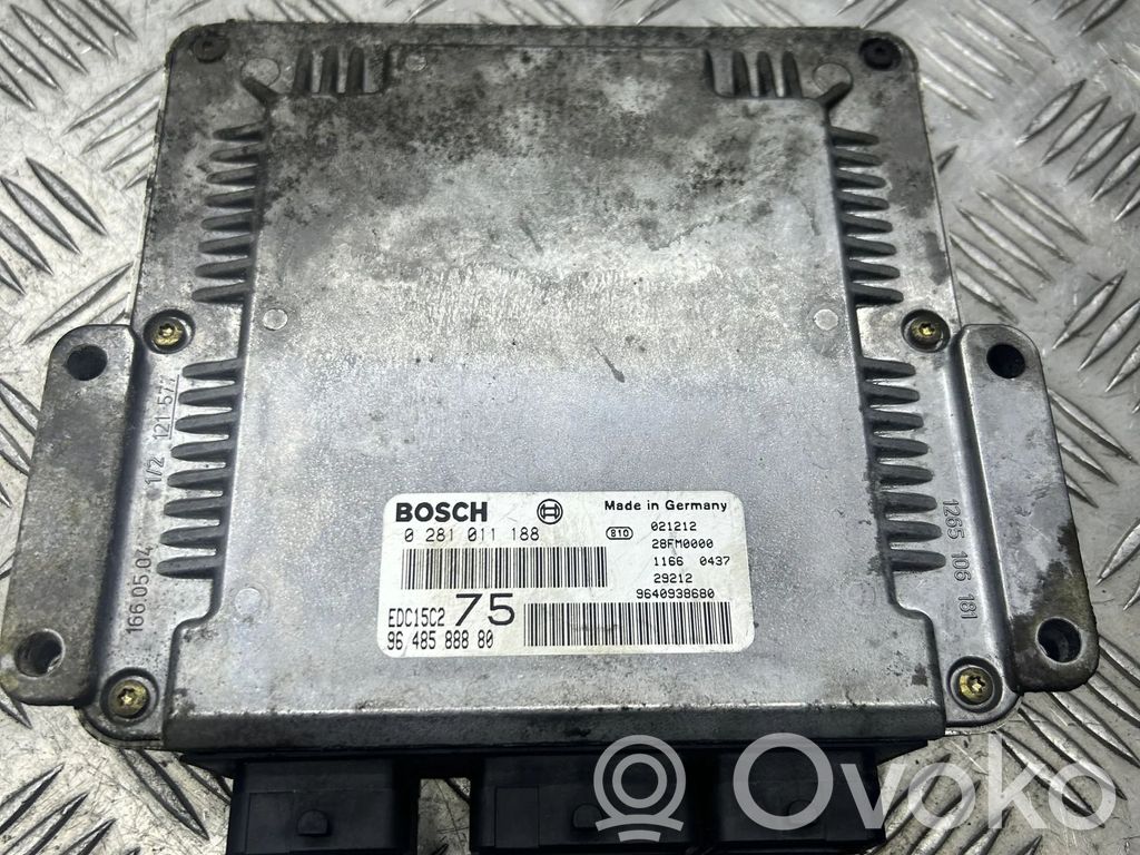 Engine control unit/module   9640938680,9648588880,0281011188
