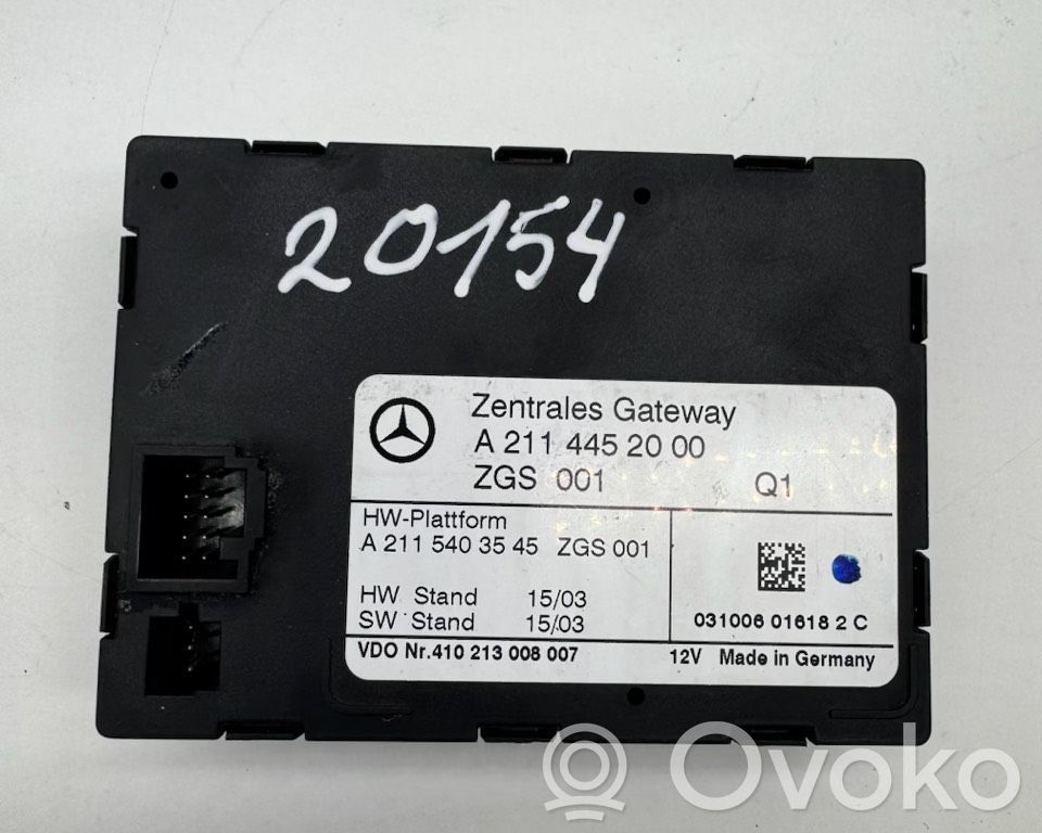 Mercedes-Benz E W211 Modulo di controllo accesso 