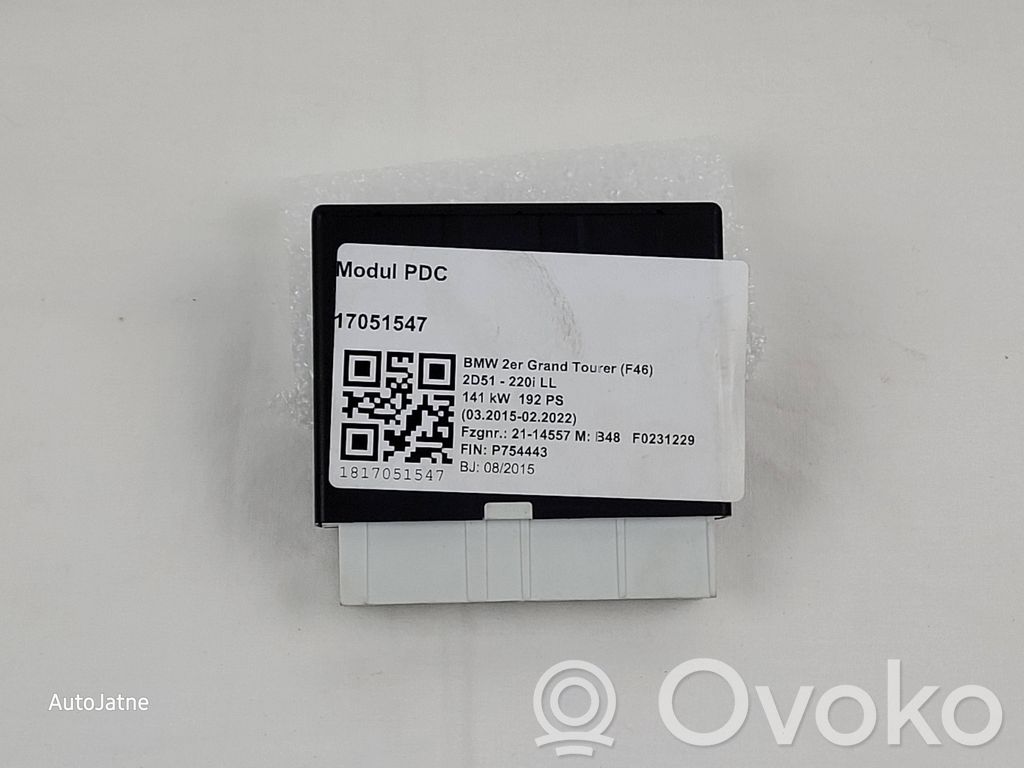 BMW 2 F46 Parking PDC control unit/module 