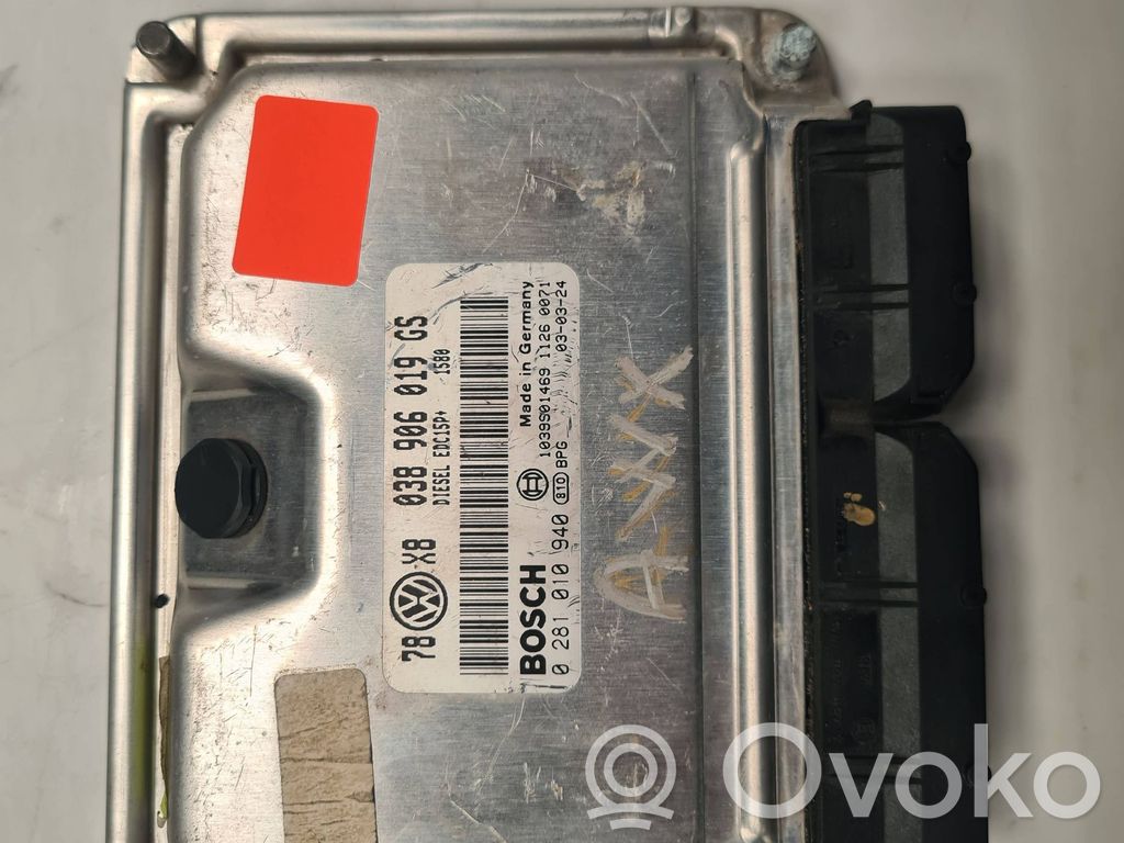 Engine control unit/module   038906019GS,1039S01469,0281010940