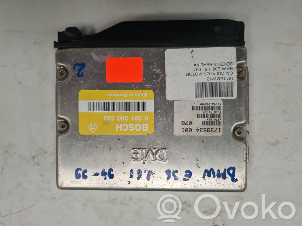 BMW 3 E36 Dzinēja vadības bloks 