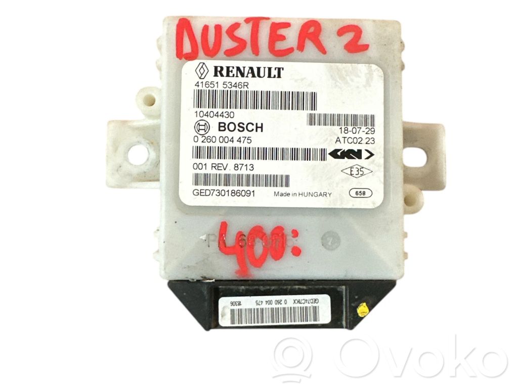 Dacia Duster II Otras unidades de control/módulos 