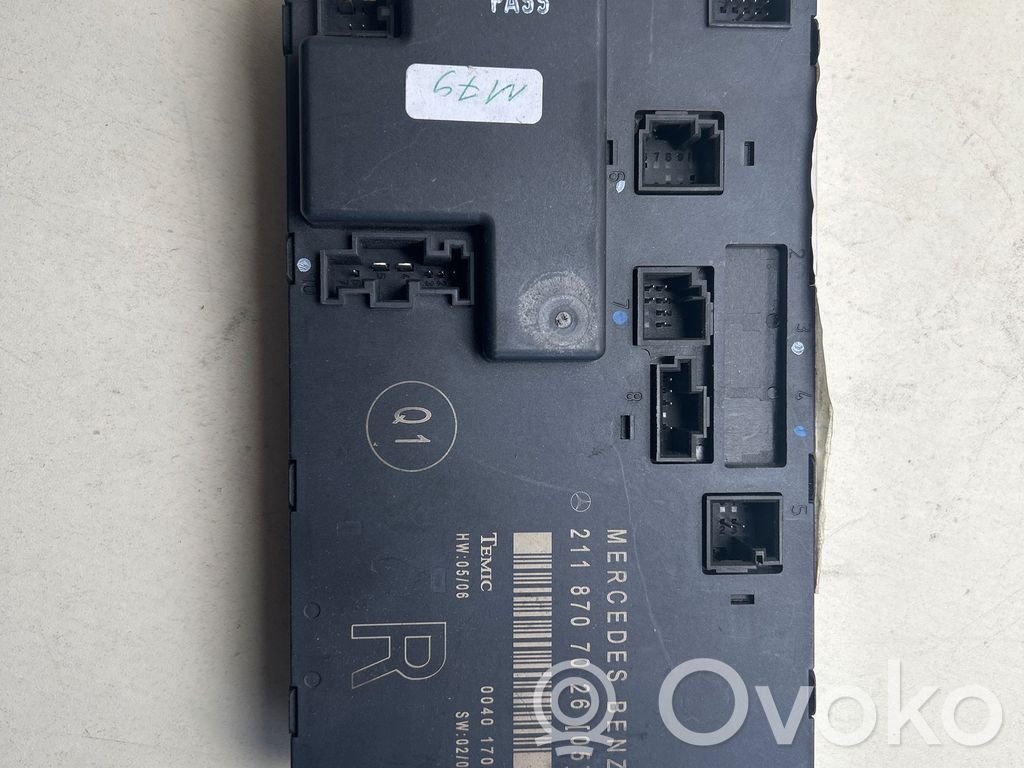 Mercedes-Benz E W211 Door control unit/module 
