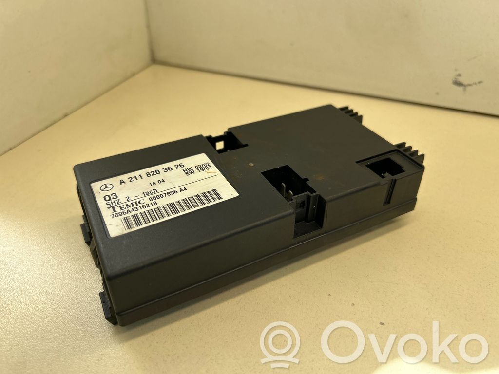 Mercedes-Benz E W211 Module de commande de siège 