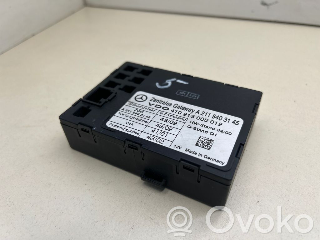 Mercedes-Benz E W211 Módulo de control Gateway 