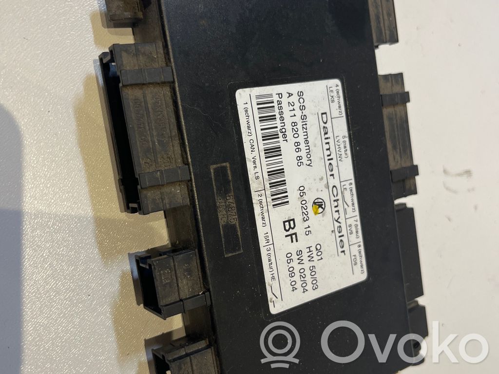 Mercedes-Benz E W211 Seat control module 