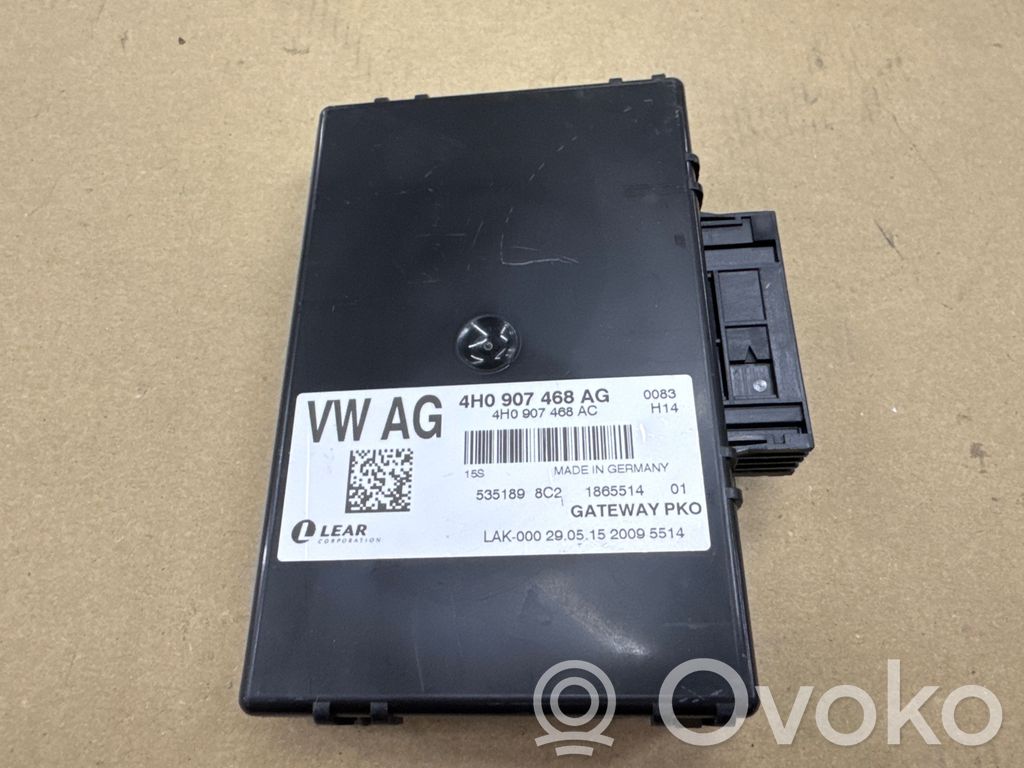 Audi A8 S8 D4 4H Gateway control module 
