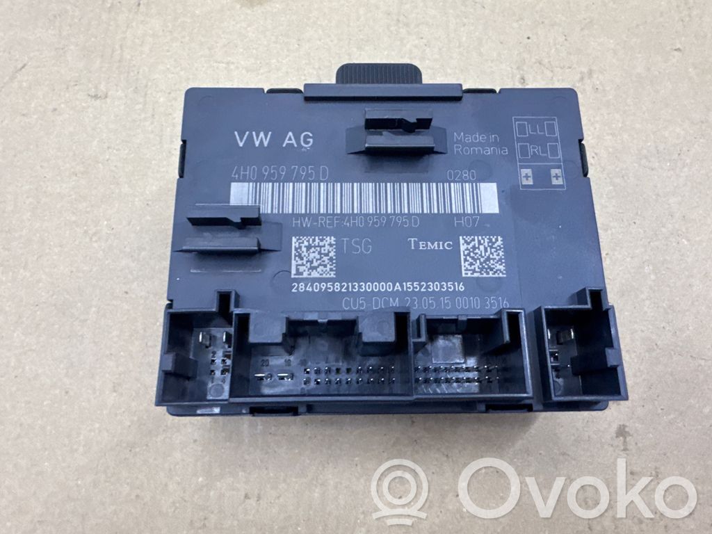 Audi A8 S8 D4 4H Unidad de control/módulo de la puerta 