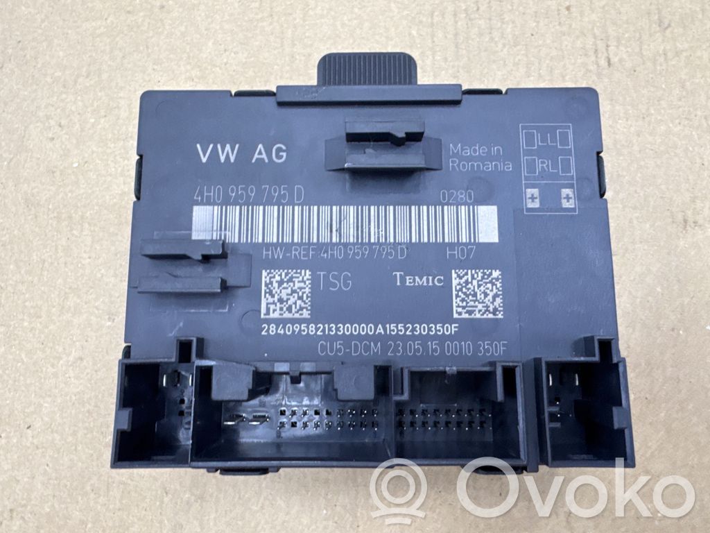 Audi A8 S8 D4 4H Unidad de control/módulo de la puerta 