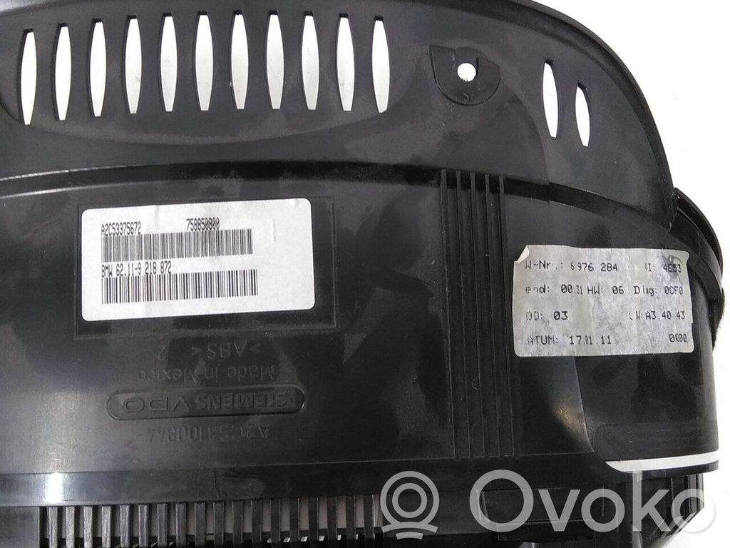 BMW X6 E71 Speedometer (instrument cluster) 