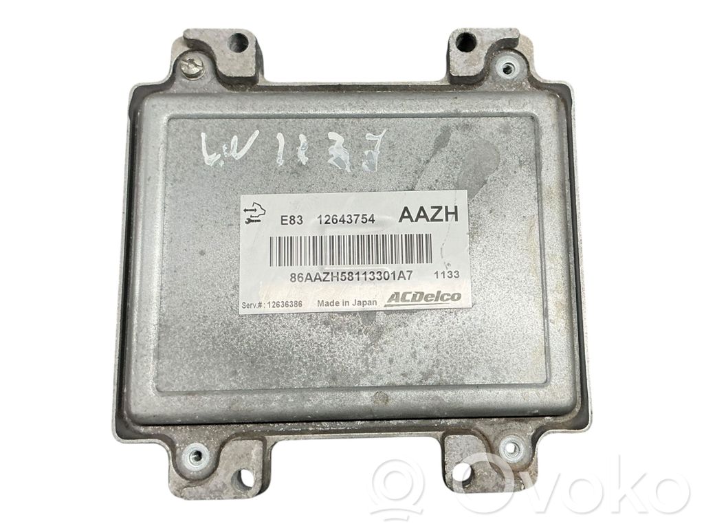 Opel Meriva B Engine control unit/module ECU 
