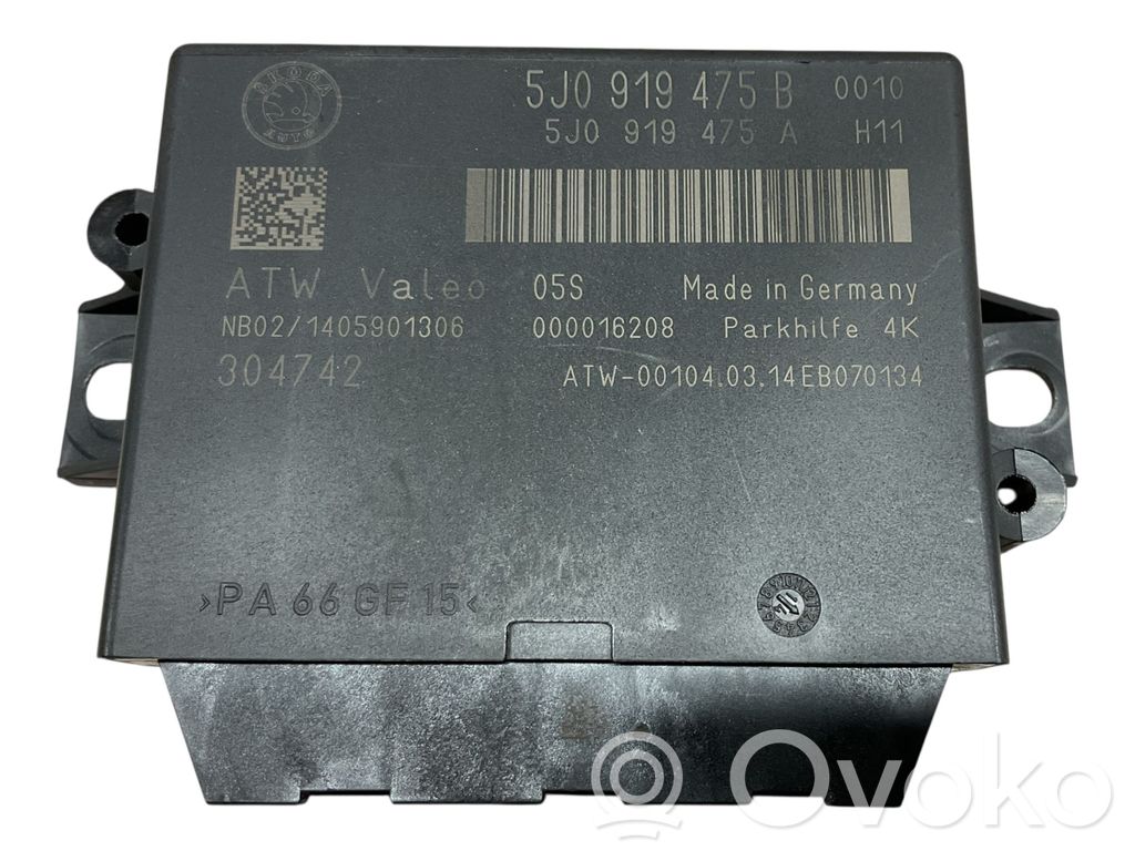 Skoda Superb B6 (3T) Parking PDC control unit/module 