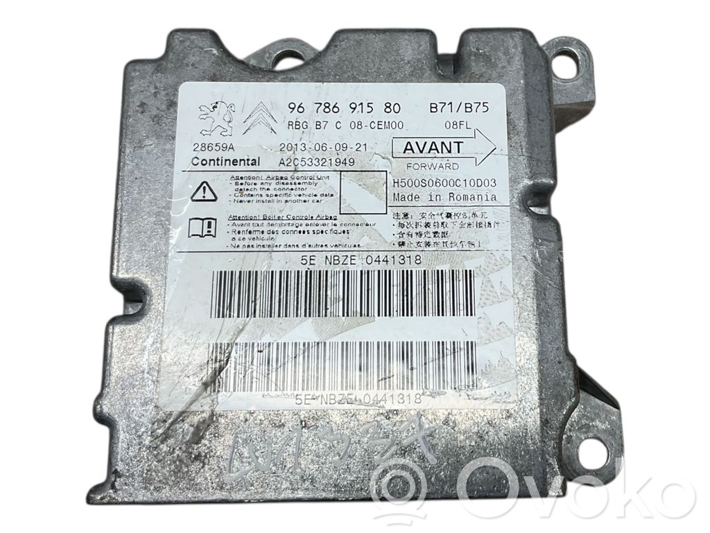 Citroen DS4 Airbag control unit/module 