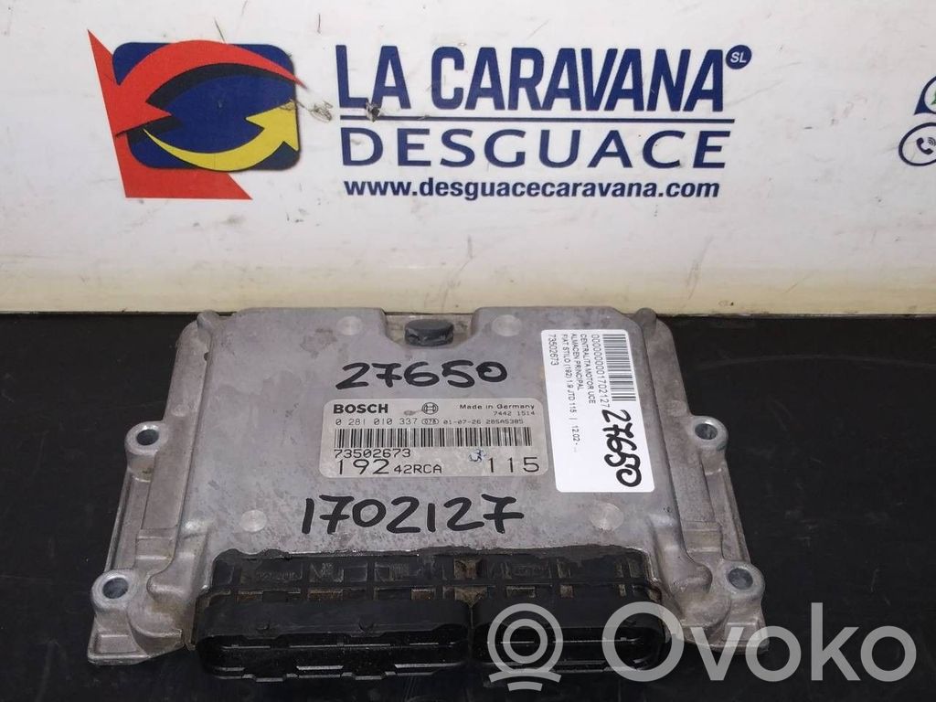 Fiat Stilo Engine control unit/module 