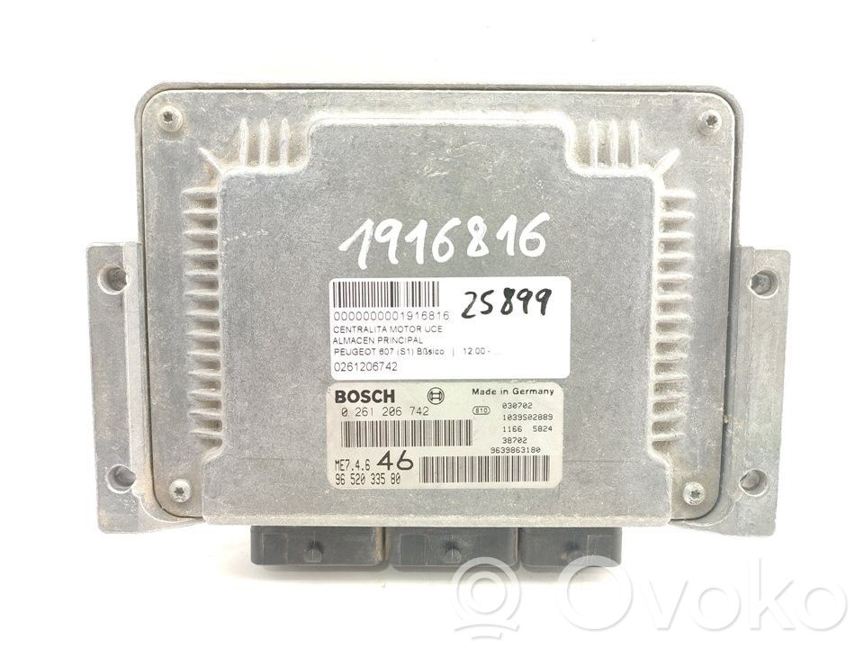 Peugeot 607 Engine control unit/module 