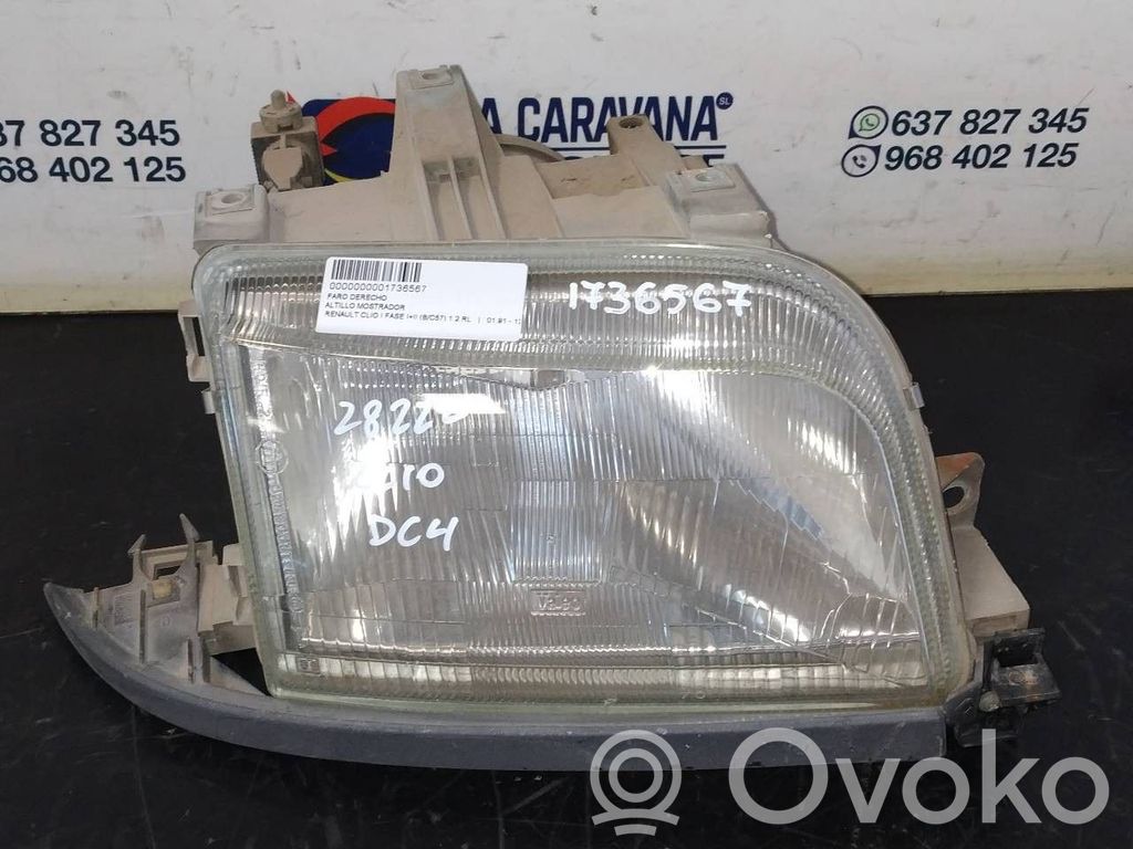 Renault Clio I Scheinwerfer 