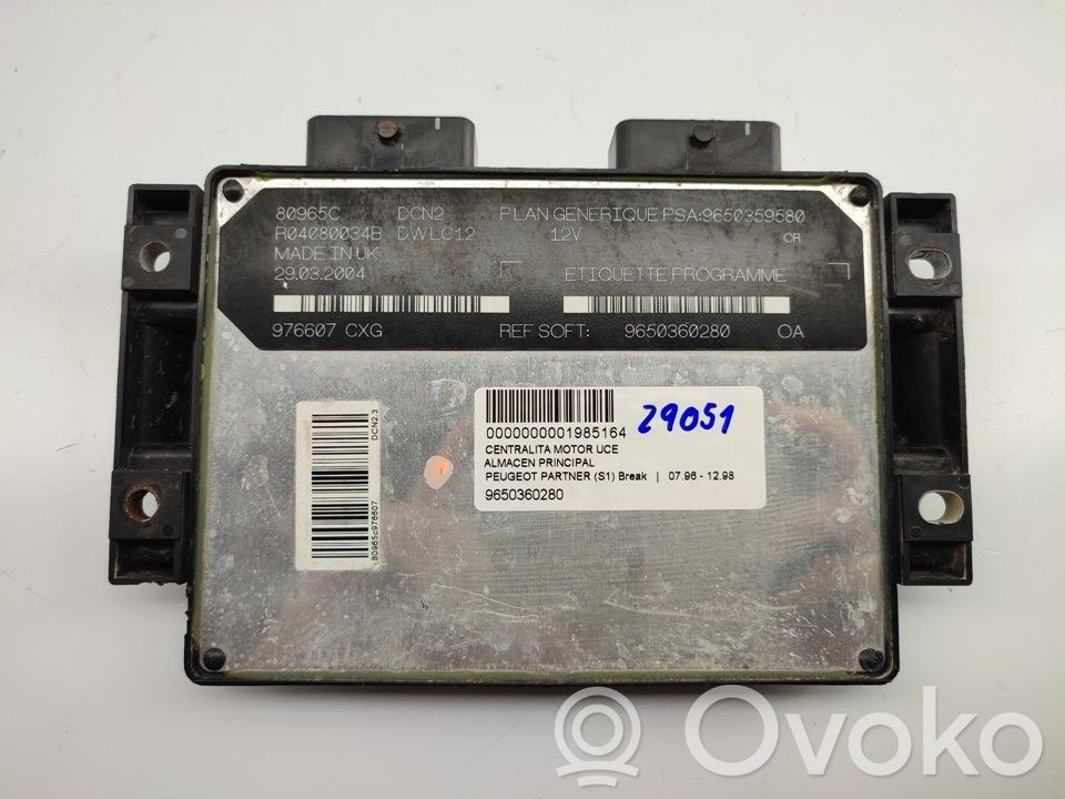 Engine control unit/module   9650360280