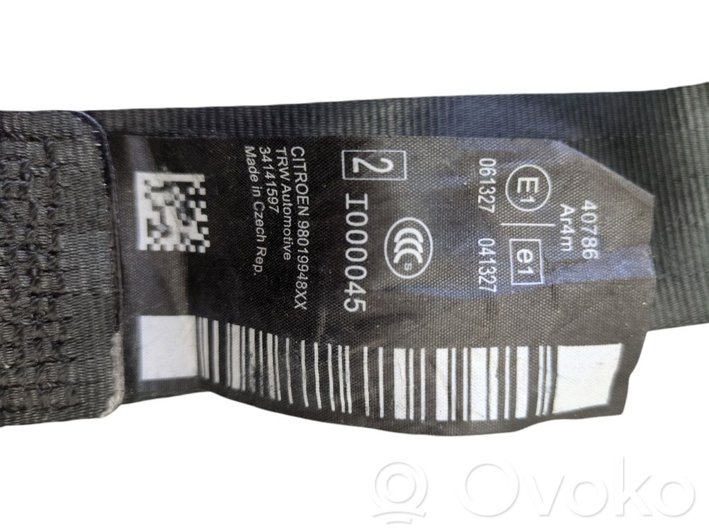 Cinturón trasero   98019948XX