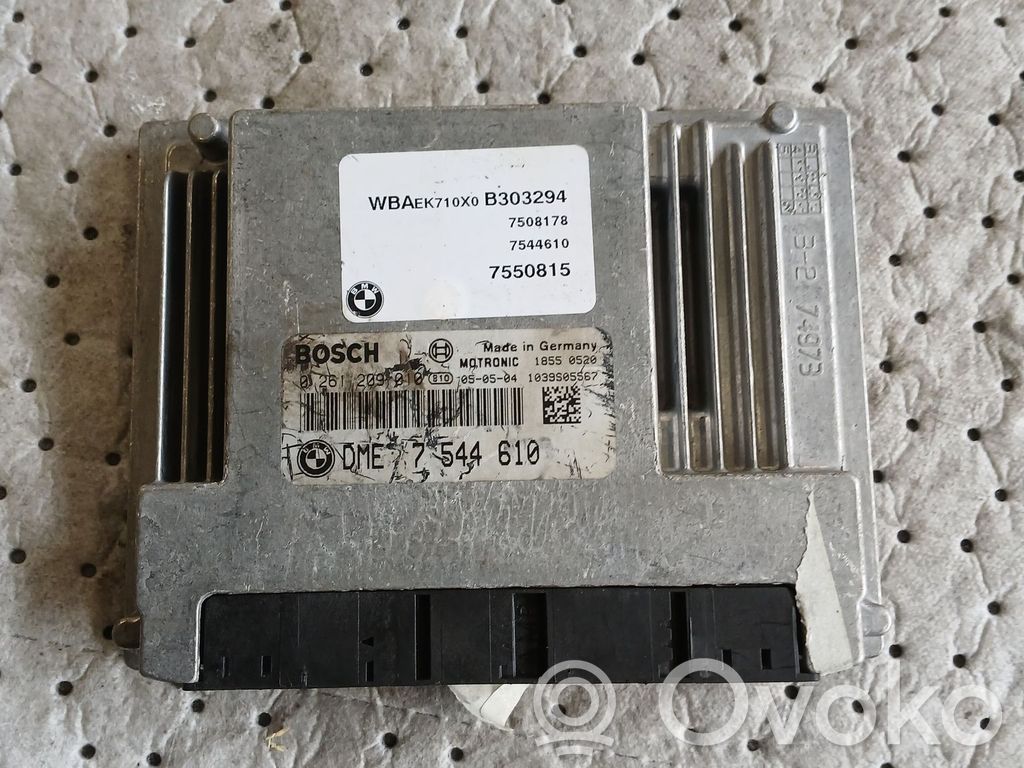 Unité de commande, module ECU de moteur   N62B44A,0261209010