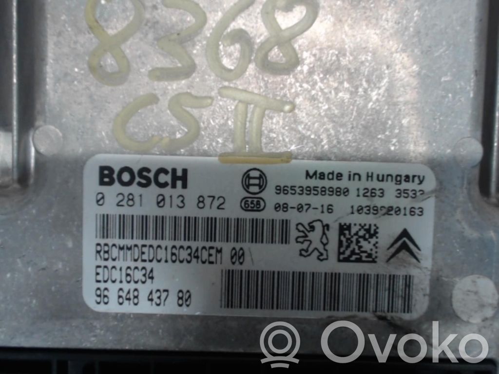 Citroen C5 Engine control unit/module 