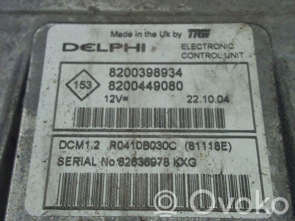 Renault Modus Engine control unit/module 