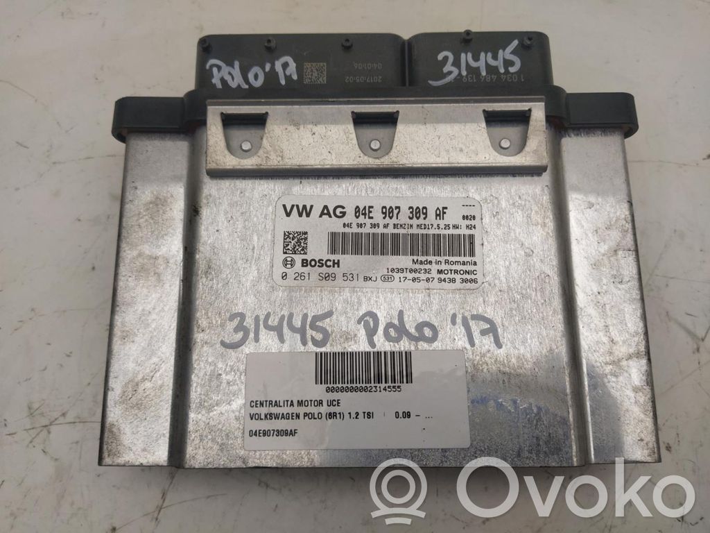 Unité de commande, module ECU de moteur   04E907309AF