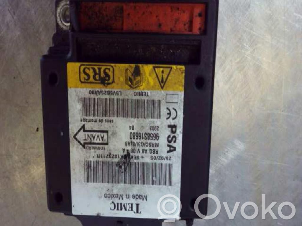 Unidad de control/módulo del Airbag   9658316680