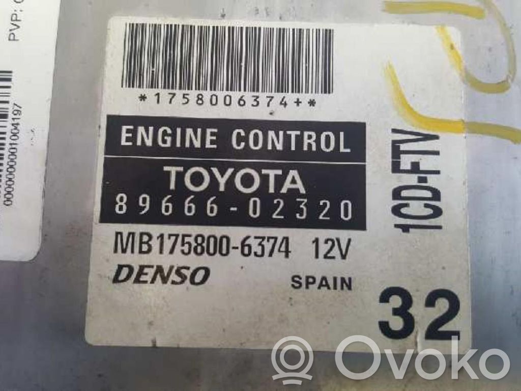 Unité de commande, module ECU de moteur   8966602320