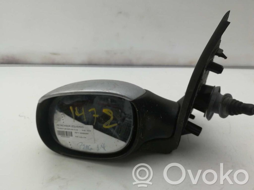 Peugeot 206+ Specchietto retrovisore elettrico portiera anteriore 