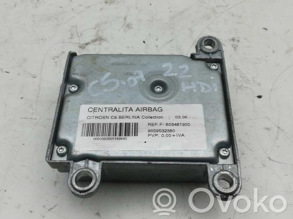 Module de contrôle airbag   603481900