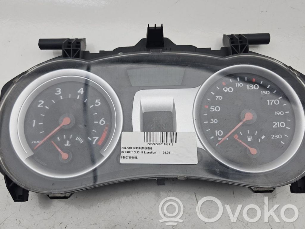 Renault Clio III Nopeusmittari (mittaristo) 