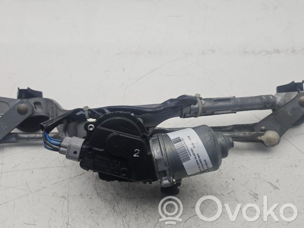 Toyota Auris 150 Motor y varillaje del limpiaparabrisas delantero 