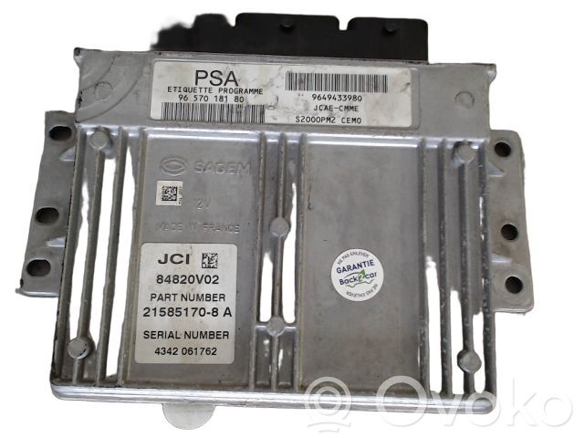 Citroen C3 Engine control unit/module ECU 