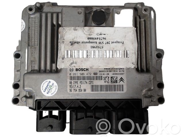 Peugeot 207 Engine control unit/module ECU 