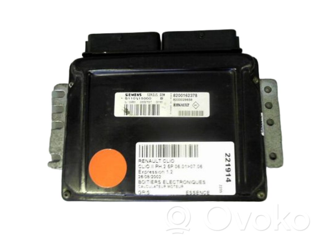 Renault Clio II Komputer / Sterownik ECU silnika 