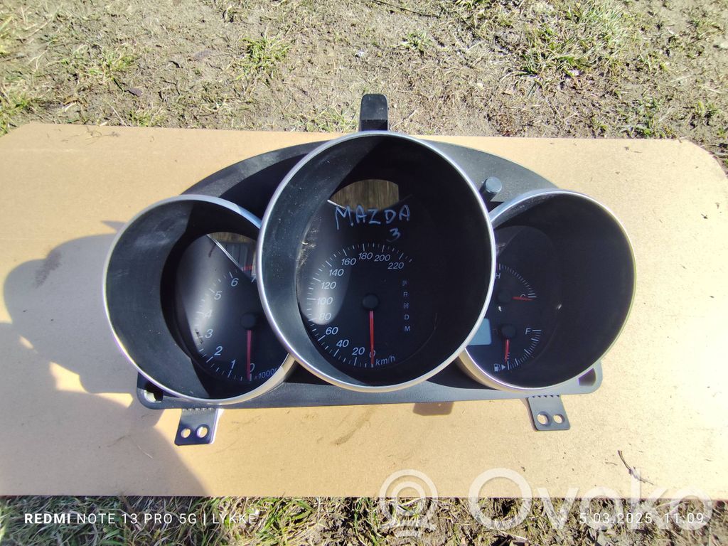 Mazda 3 I Spidometrs (instrumentu panelī) 