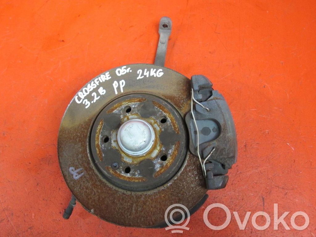 Front wheel hub spindle knuckle