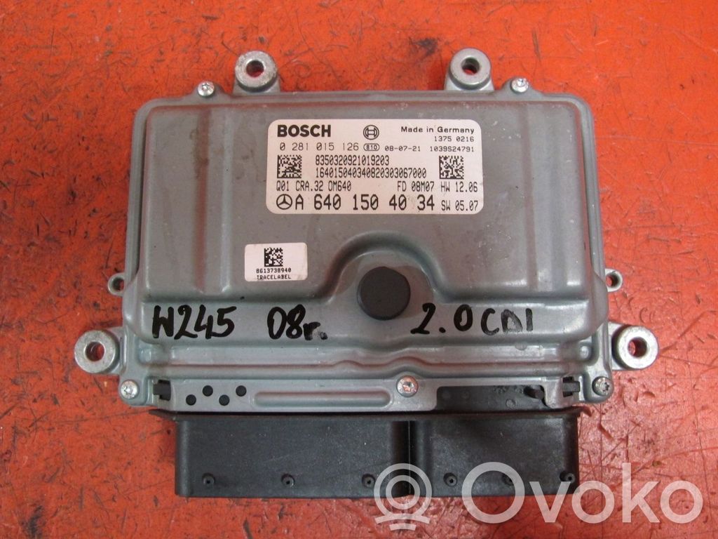 Mercedes-Benz B W245 Engine control unit/module 