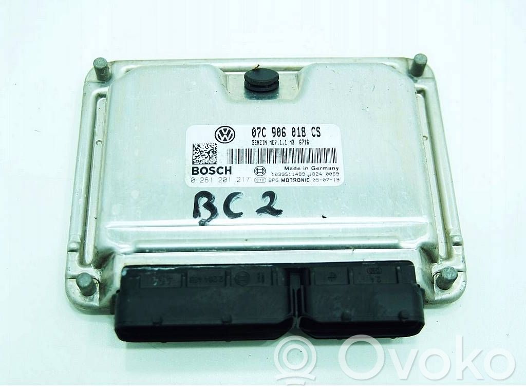 Engine control unit/module ECU   07C906018CS,0261201217,1039S11489