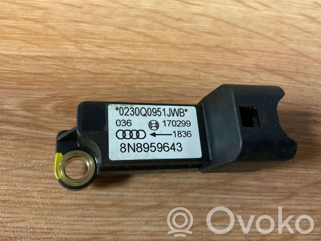 Audi TT Mk1 Sensor impacto/accidente para activar Airbag 