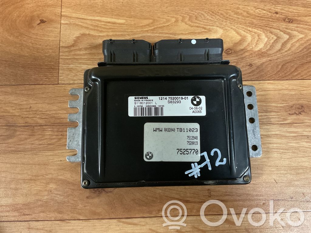 Mini One - Cooper R50 - 53 Engine control unit/module 